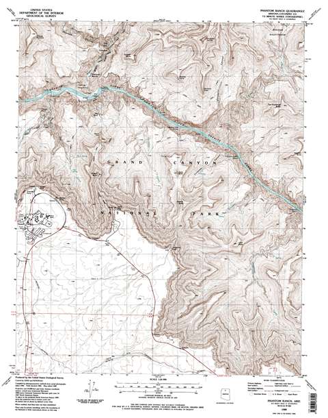 Phantom Ranch topo map