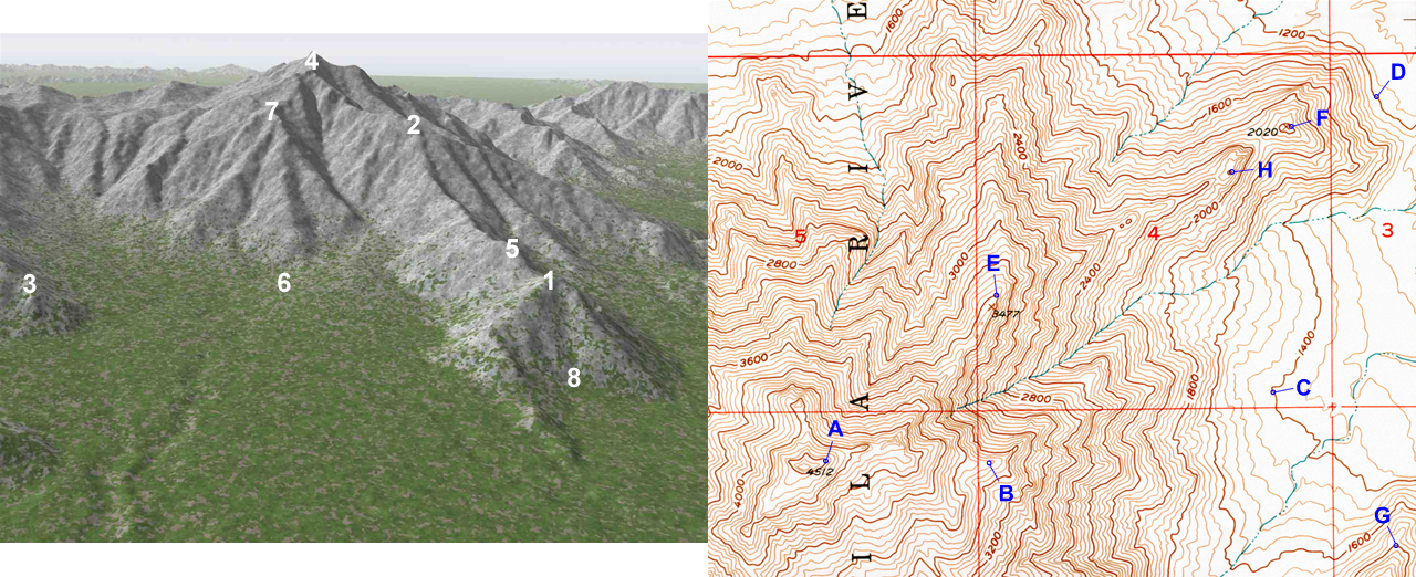 Sierra Estrella 3D model & topo map