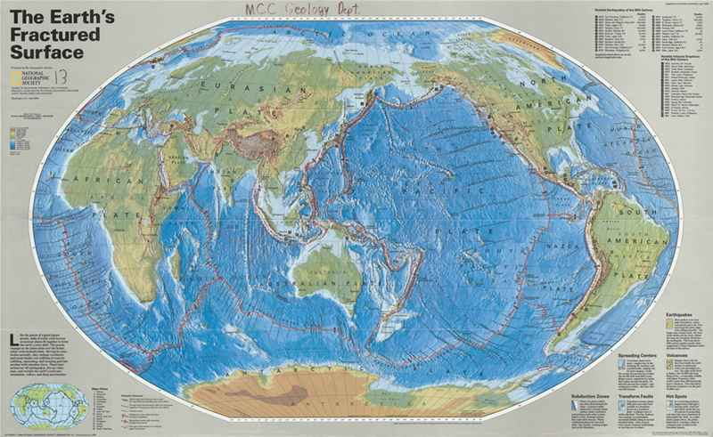 The Earth's Fractured Surface map