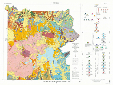 Geologic Map of Yellowstone National Park