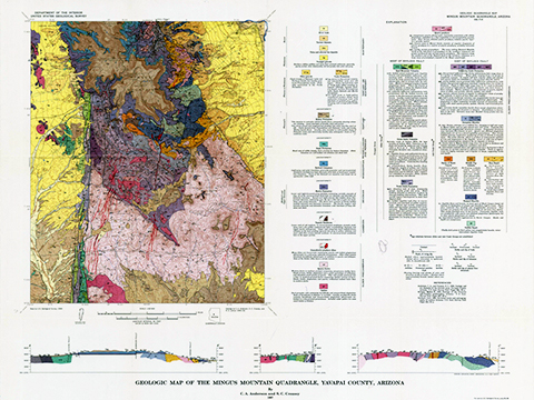 Mingus Mountain geologic map