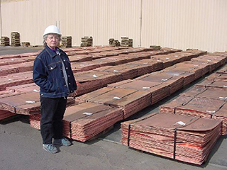Silver Bell Mine copper sheets