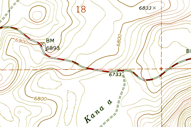 Sunset Crater topo map