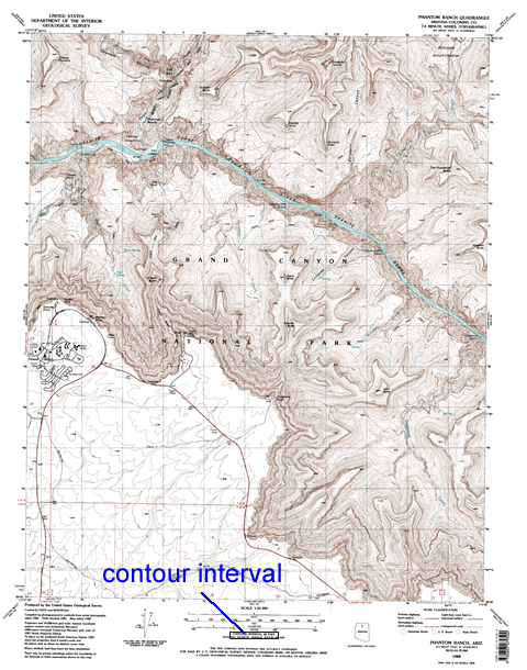 contour interval on map