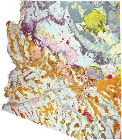 Arizona geologic map