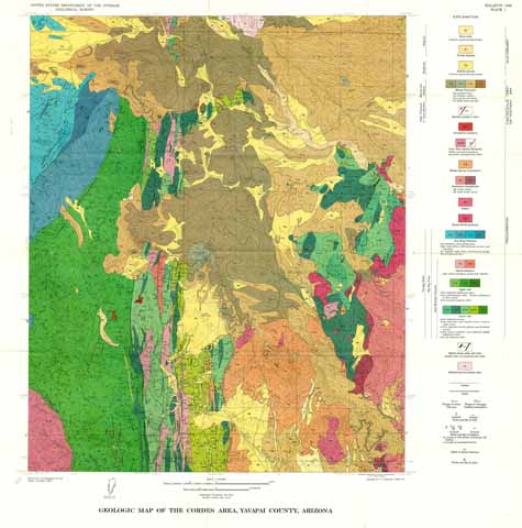 Geologic Map of the Cordes area