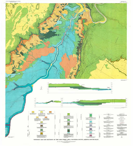Lees Ferry geologic map