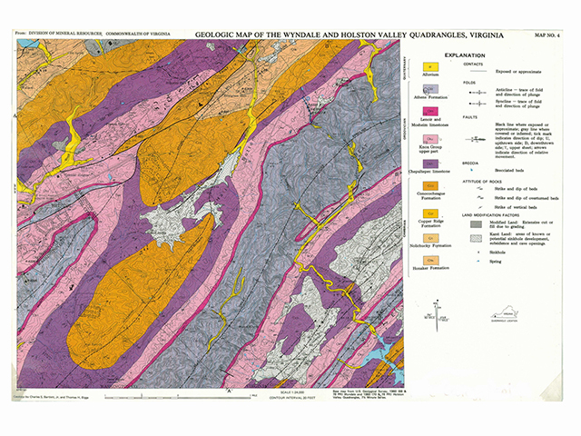 Geologic Map of the Wyndale and Holston Valley Quads