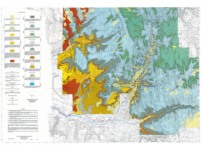 side 1 of the Geologic Map of Zion National Park