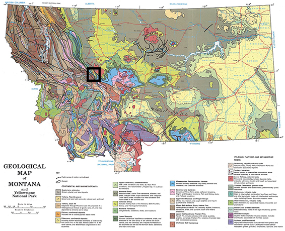 Montana geologic map