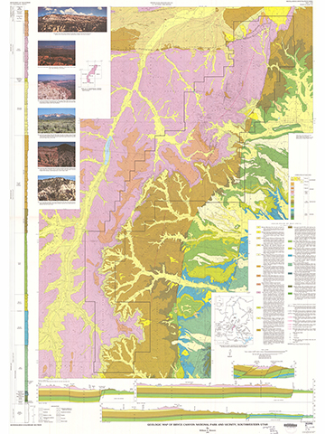 Bryce Canyon geologic map