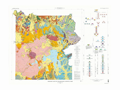 Yellowstone geologic map