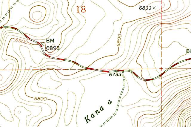 Sunset Crater topo map