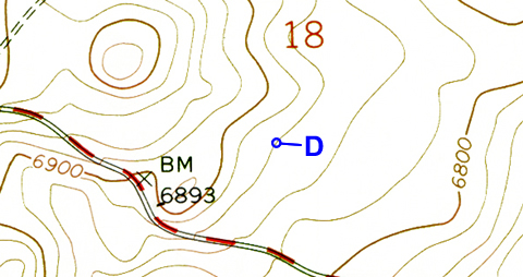 Sunset Crater topo map