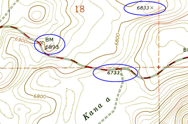 Sunset Crater topo map