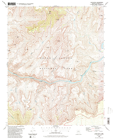 Cape Royal topo map