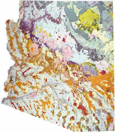 Arizona geo map