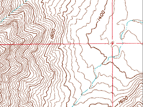 A topo map