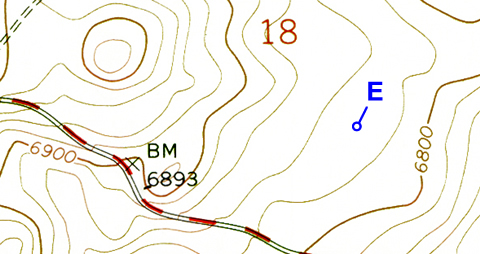 Sunset Crater topo map