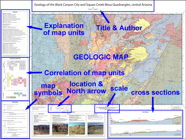 Geological map of the M. Acuto and M. Tezio areas showing the