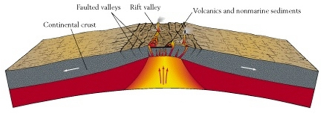 Continental Divergent boundary