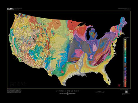 USA geologic map