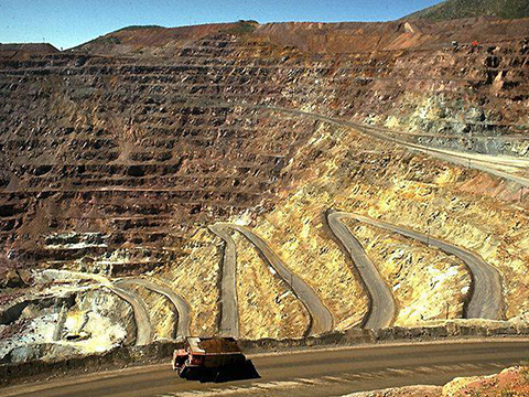 Open pit mining